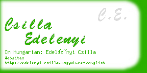 csilla edelenyi business card